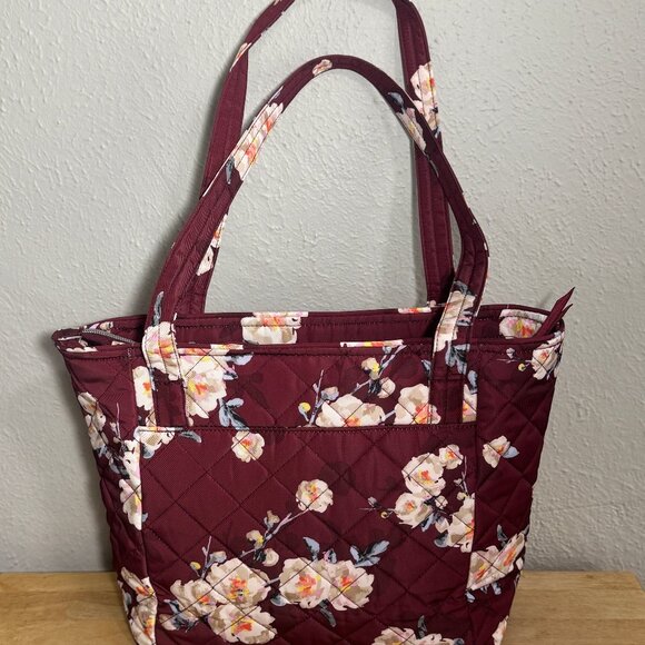 Vera Bradley Small Vera Tote in Performance Twill Blooms and Branches NWT - Picture 2 of 10